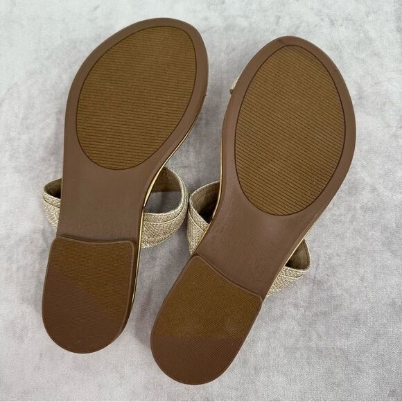 Rialto Women’s Metallic Gold Sandals Size 8.5 EUC - Picture 8 of 8